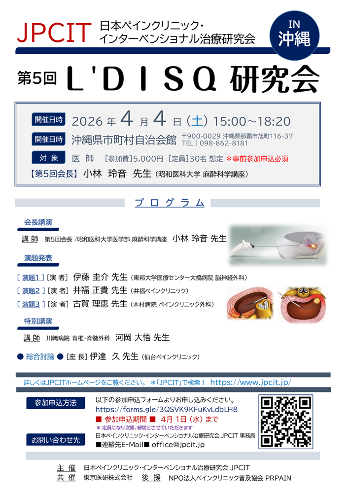 JPCIT 第5回 L`DISQ 研究会 in 沖縄